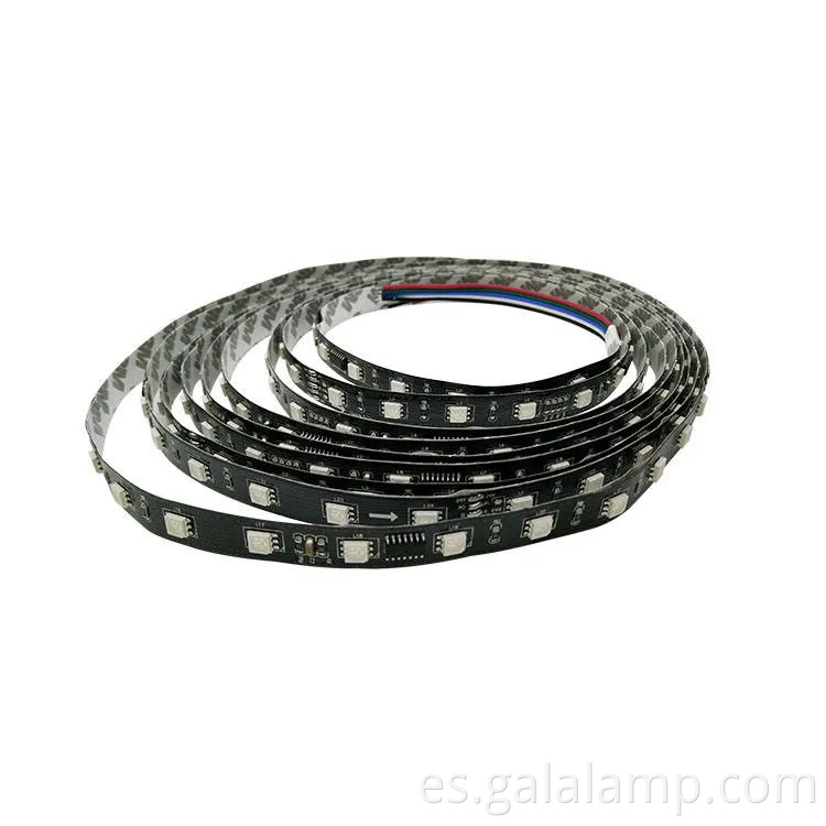 Luz de tira LED DMX RGB impermeable con 5050 colores